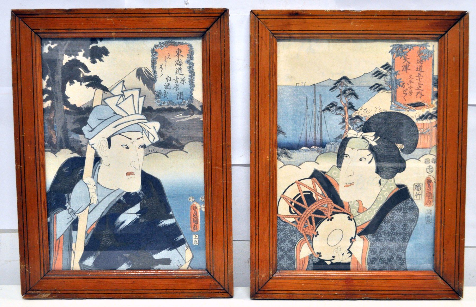 Tableaux: Paire d'estampes japonaises – D'occasion à Neuchâtel par Neuchatel