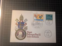 Brief mit Gedenkmünze (Silber) Papst Johannes Paul II. 1984