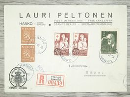 TR78 Enveloppe + Timbre FINLAND 1948