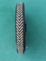 Alte Baumwolleband  schwarz-gelb Rolle neu 8.5 m