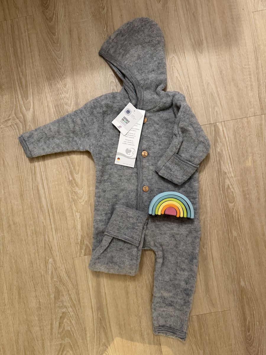 Babyanzüge: Neu Engel Wollfleece Overall Grau Grösse 62/68 – Neu und originalverpackt aus Winterthur von Joyzora94