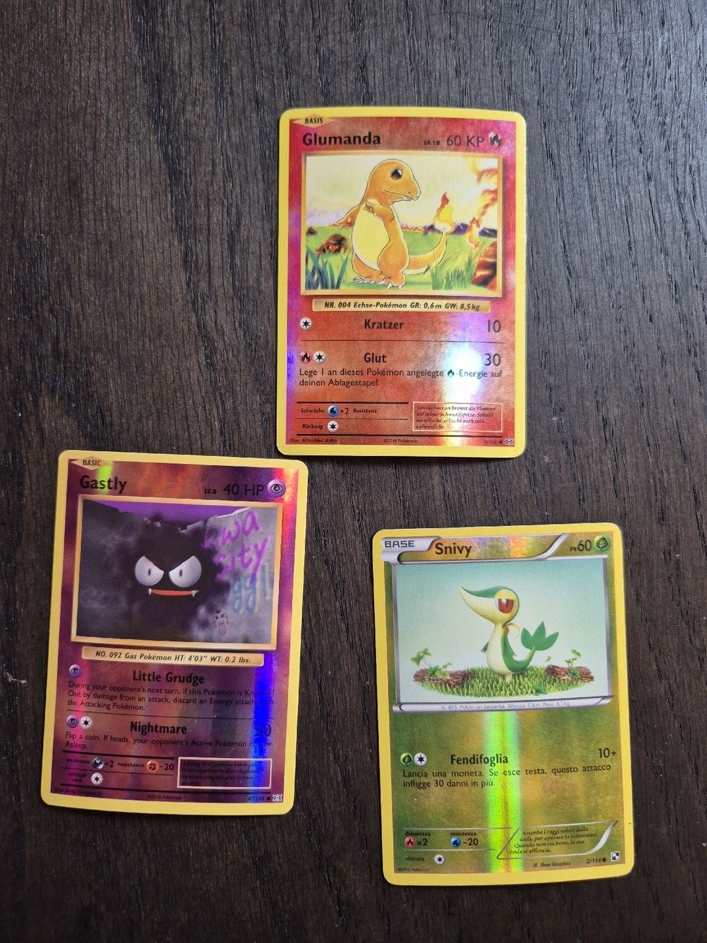 Pokémon Sammelbilder & Trading cards: Pokemon - xy - glumanda & nebulak reverse holo – Gebraucht aus Subingen von mattkum