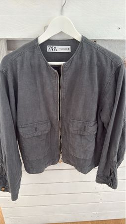 Zara Jacke grau/blau