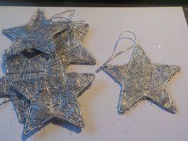 Weihnachtsbaumdekoration, Sterne, 5 Stück (1)