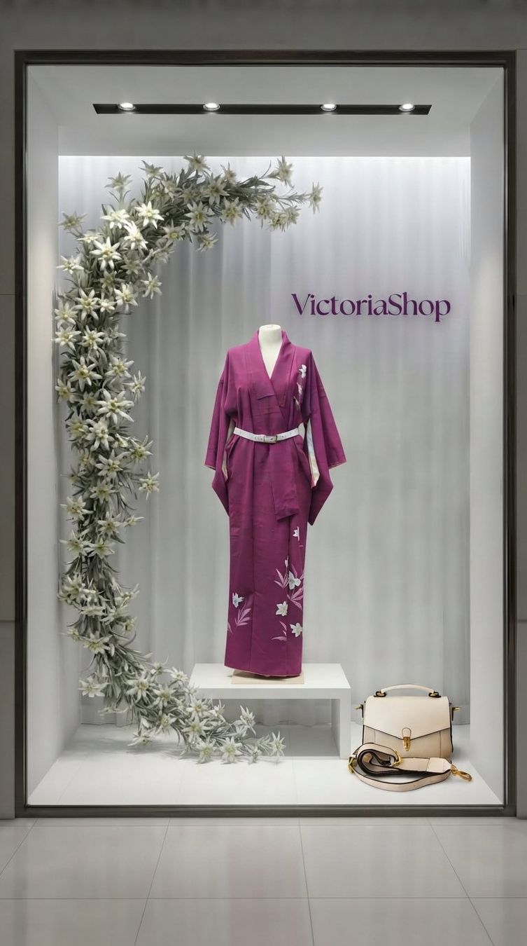 Arte internazionale: Kimono japonais violet – Nuovo (secondo la descrizione) da Fribourg venduto da VictoriaShop7