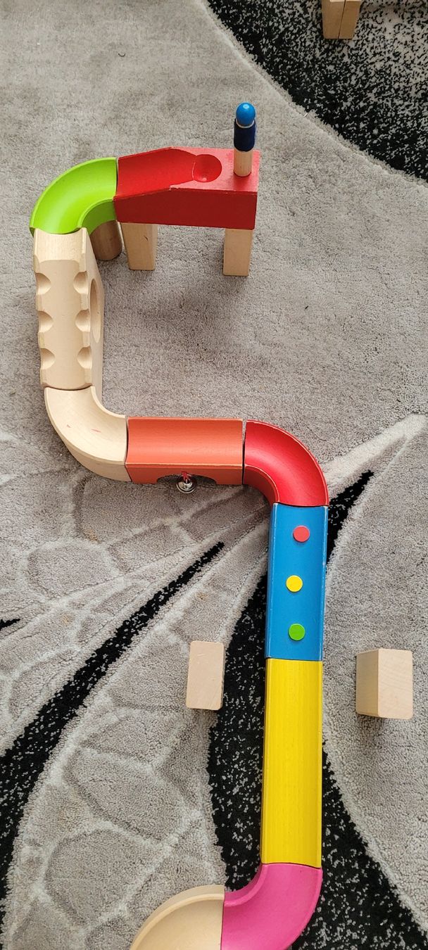 Giochi: Circuit à billes en bois multicolore – Nuovo (secondo la descrizione) da Vevey venduto da obi_n8zc 1