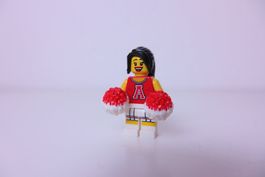 LEGO Minifigur CMF Serie 8 Rote Cheerleaderin