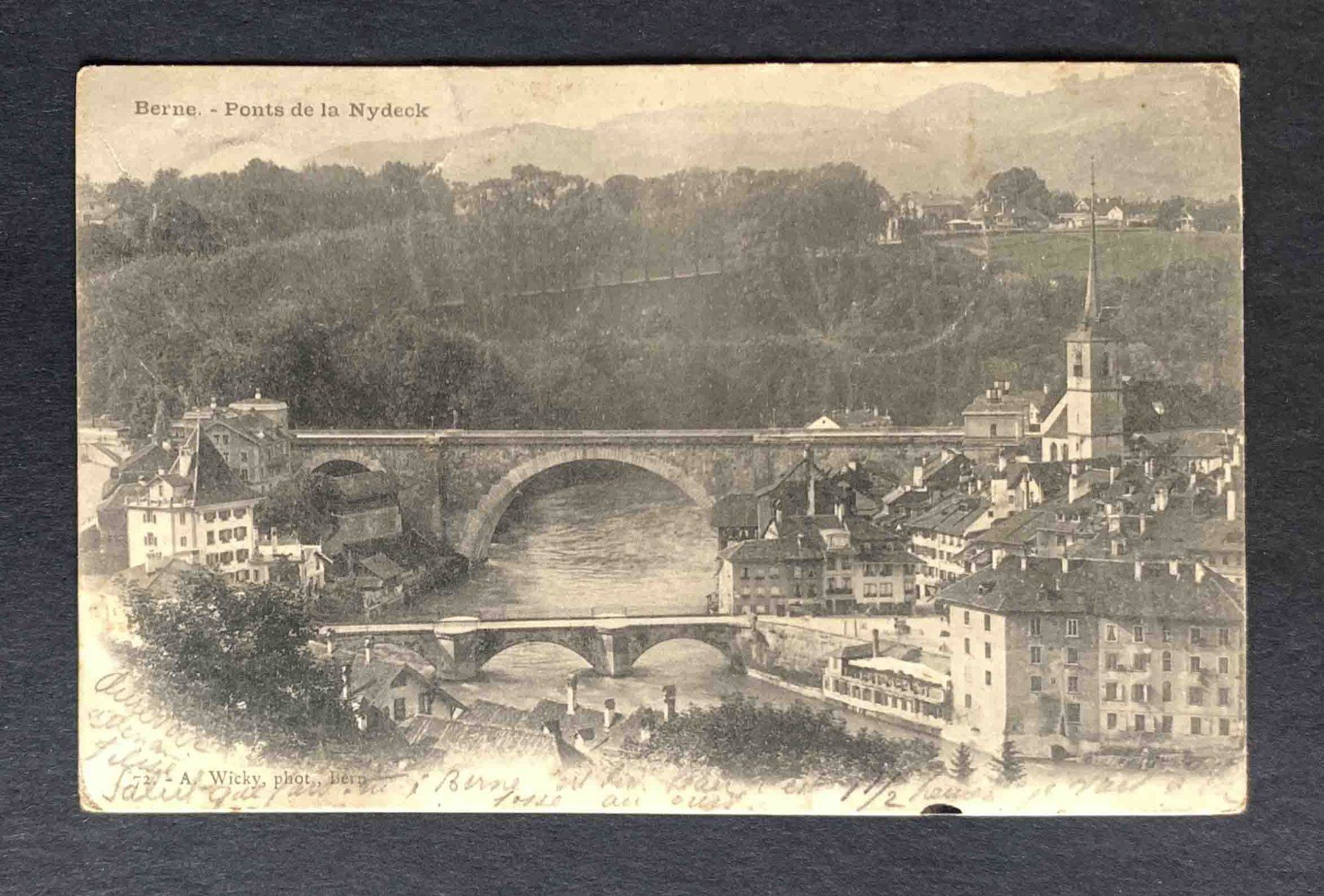 Cartoline postali: AK Berne Ponts de la Nydeck – Usato da Goldau venduto da artelier1