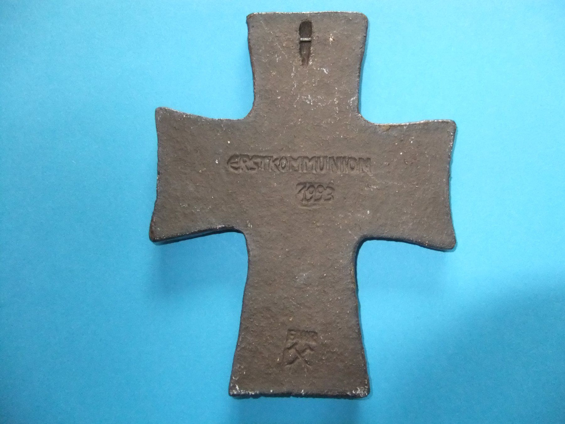 Sculture & Statue: Kreuz Kruzifix Keramik oder Ton Glasiert – Usato da St. Niklaus VS venduto da wunschlos54 4