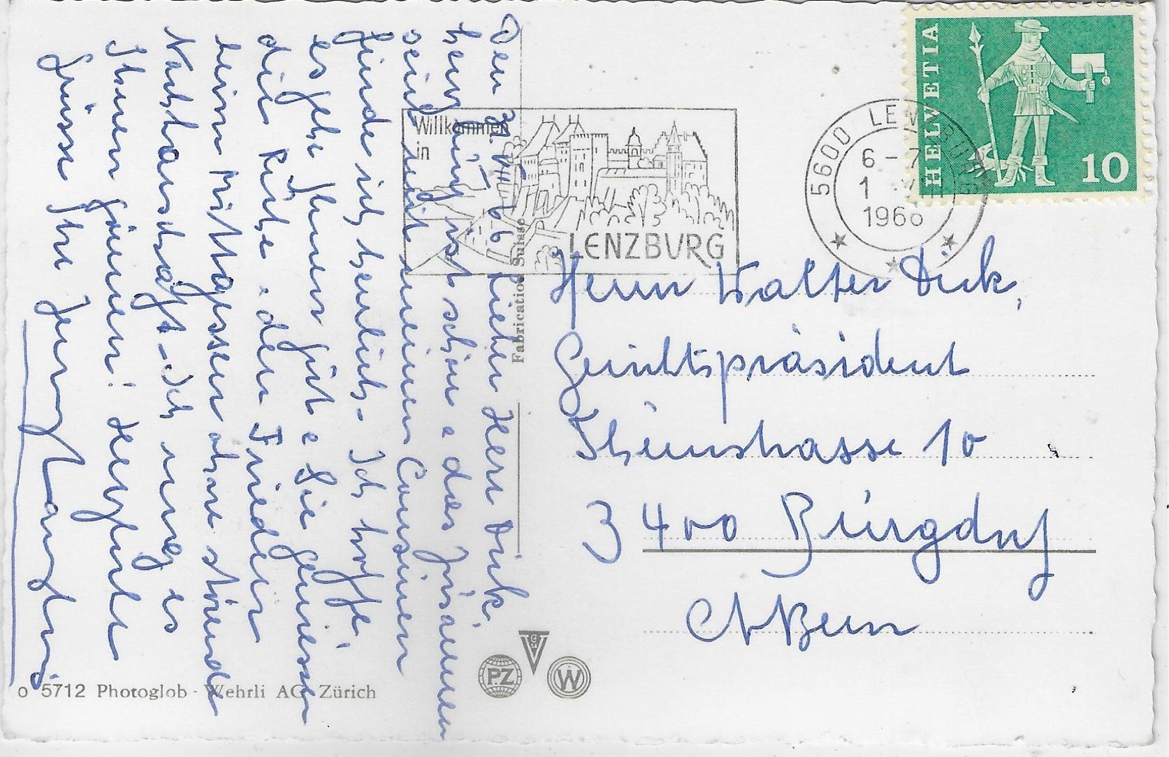 Cartoline postali: Lenzburg - Schloss – Usato da Ettingen venduto da Kartenplanet 1