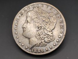 1886-s Morgan Silber Dollar (rar)