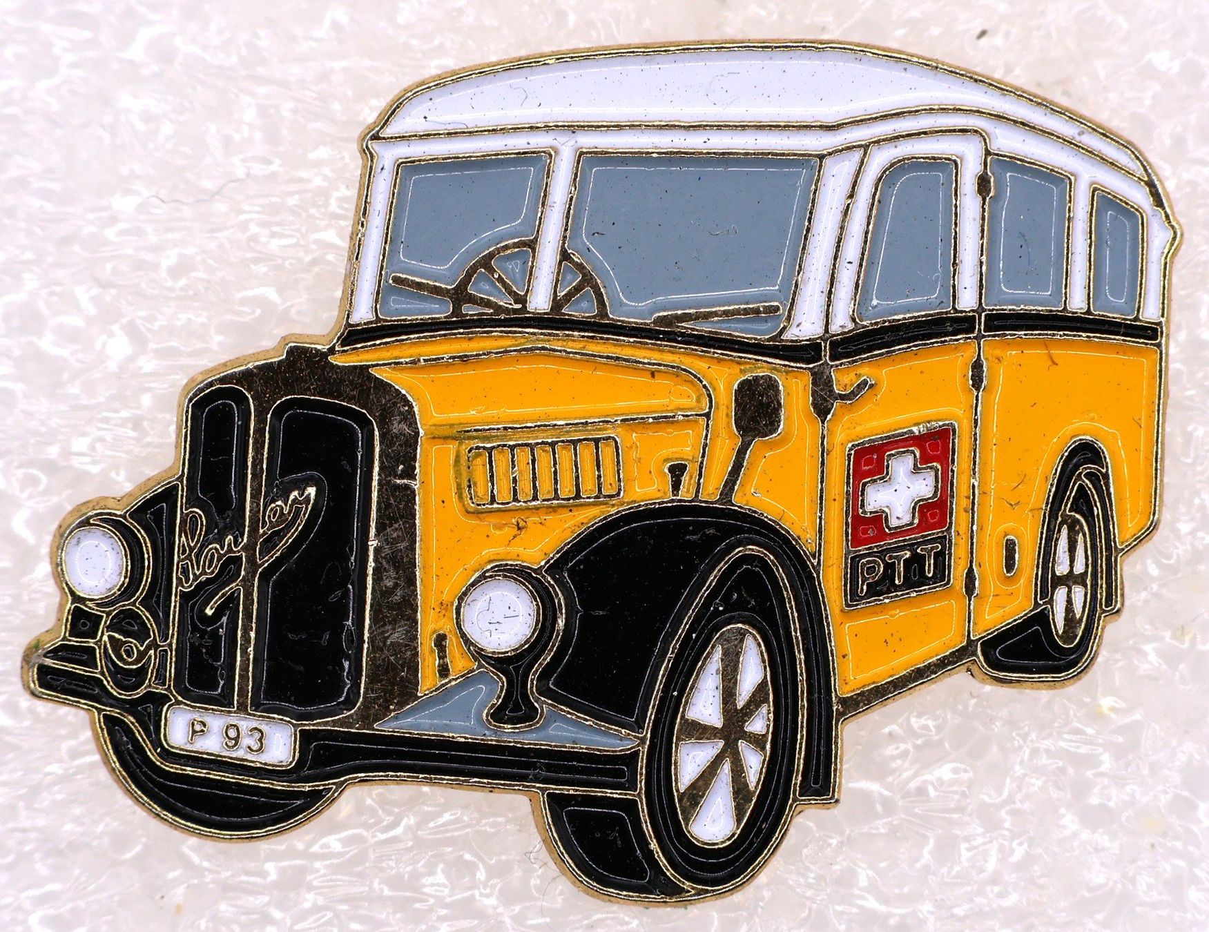 Saurer Plaketten & Abzeichen: PTT  SAURER  Postauto – Gebraucht aus Winterthur von Sammleroase