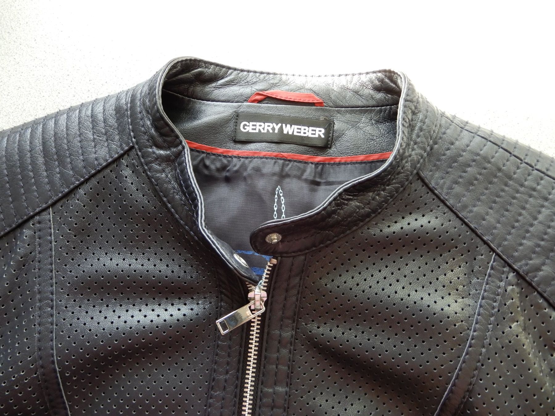 Gerry Weber Jacken: Gerry Weber, Lederjacke dunkelblau, Grösse 42 – Gebraucht aus Burgdorf von Liss 3