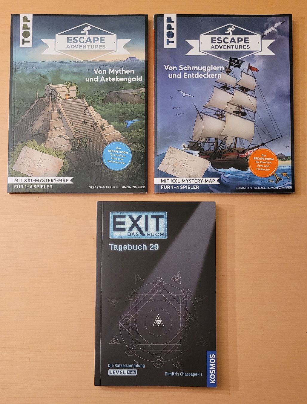 Kosmos Giochi: 3 Escap Room Büche - Escape Adventure - Exit Das Buch - NEU – Nuovo e nell'imballaggio originale da Madiswil venduto da Laubfleck