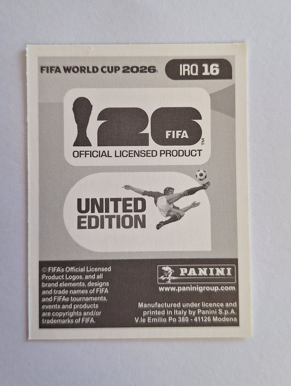 Panini Carte collezionabili: Panini Marko Farji IRQ 16 – Nuovo (secondo la descrizione) da Romanens venduto da Crocette 1