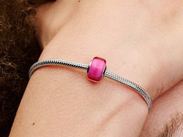 Pandora Ciondoli: Original Pandora Rosafarbenes Murano-Glas Mini-Charm – Nuovo (secondo la descrizione) da Rheinfelden venduto da Boutique_Luxe 3