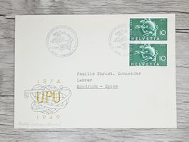 CL01 Enveloppe + Timbre Suisse 1949