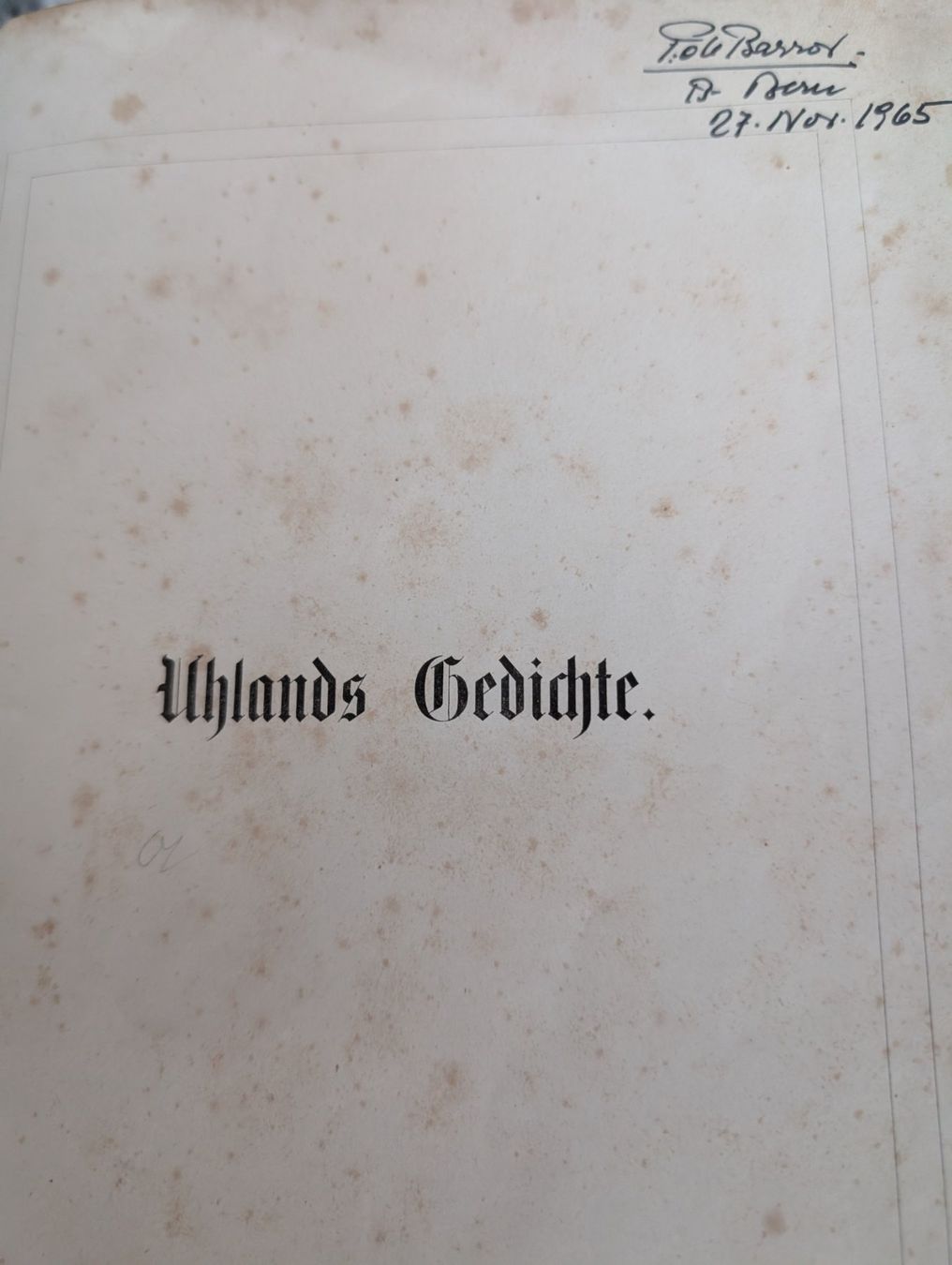 Libri: Uhlands Gedichte – Usato da Lupfig venduto da ern_8fw2 1