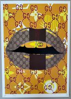 Death: Hot Gucci Lips, POP Art, signiert 14/100