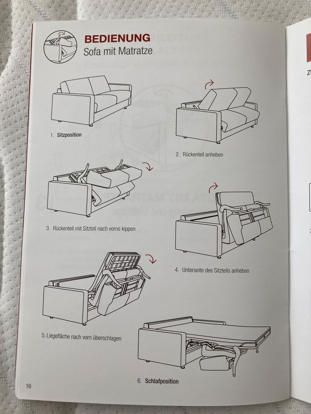 Divani: Bettsofa, Leder, hellgrau, neuwertig – Usato da Braunau venduto da Tina_24 7