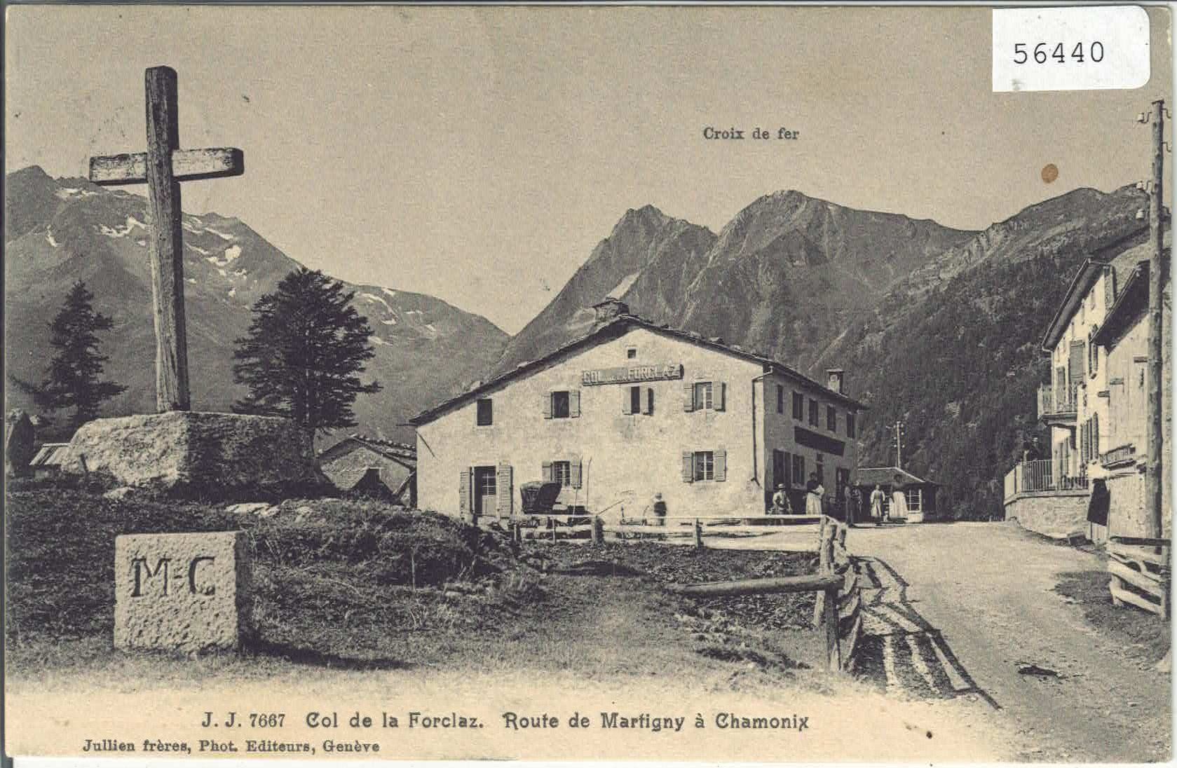 Ansichtskarten: Col de la Forclaz - Route Martigny-Chamonix - animee – Gebraucht aus Ettingen von Kartenplanet