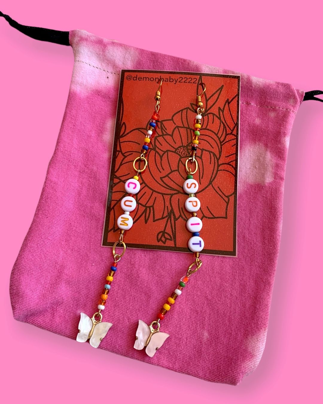 Ohrringe & -stecker: "I left that.. " earrings – Neu und originalverpackt aus Basel von demonbaby2222 3