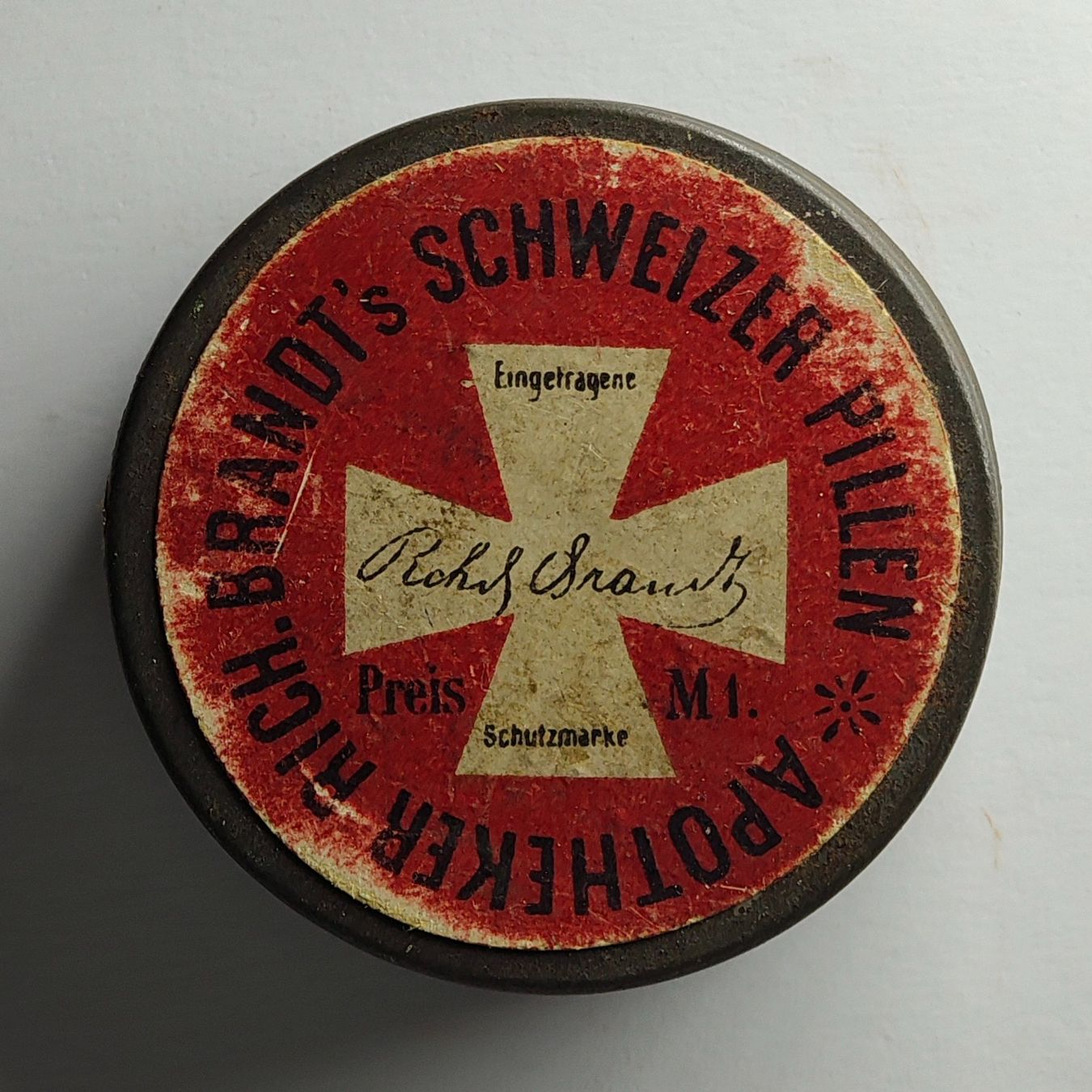 Dosen: Antike Apotheker Pillendose Leer Schweiz – Gebraucht aus Monthey von 19_karen_84 2