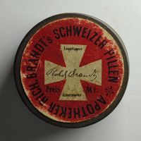 Antike Apotheker Pillendose Leer Schweiz