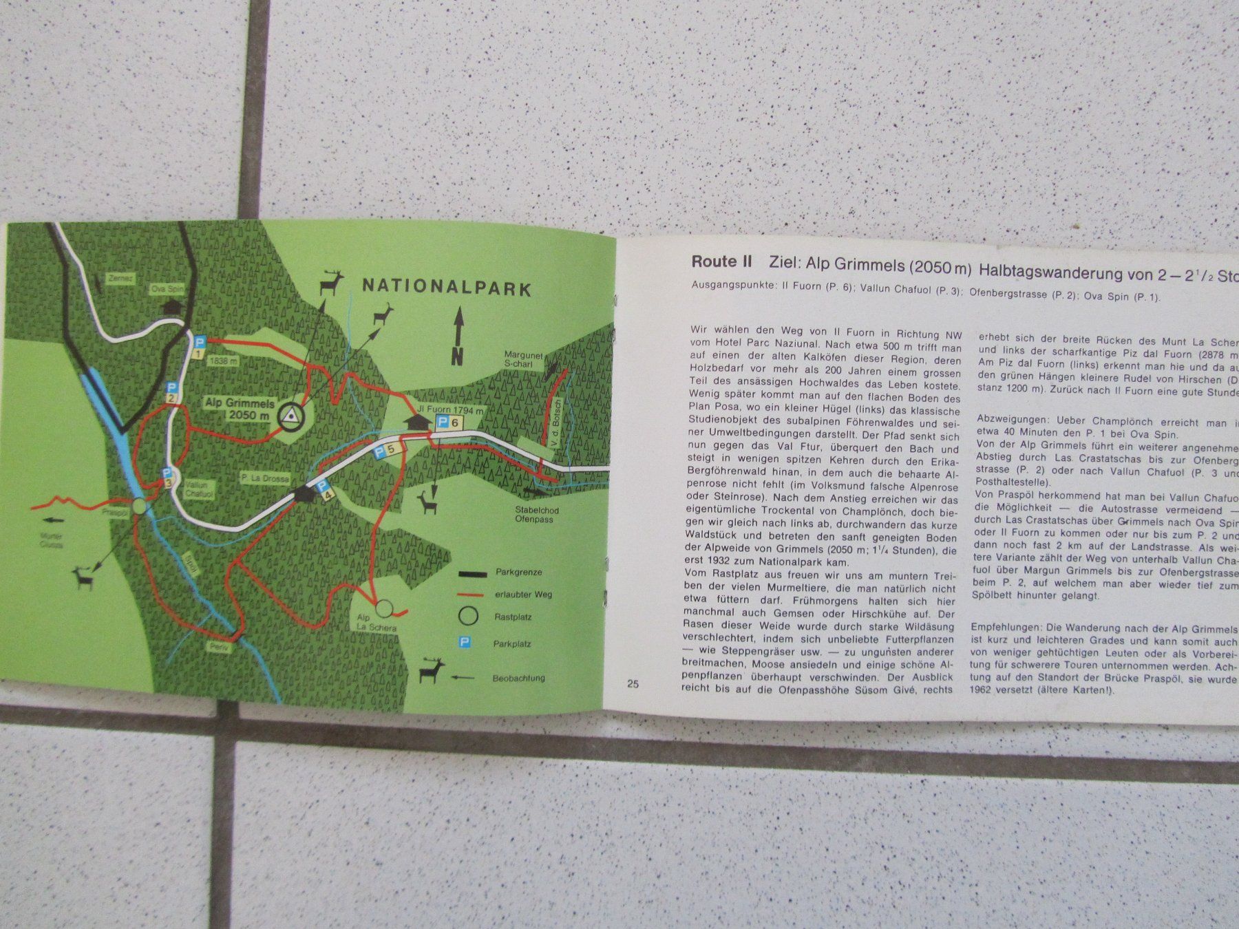 Cartes géographiques & atlas: Schweizer Nationalpark, Wanderführer, Landkarten, 1978 – D'occasion à Weiningen ZH par dietsch57 6