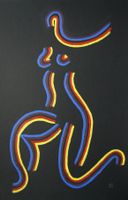 Zeichnung: 5-Strich Lady