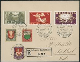 1919 - Pro Juventute - Friedensmarken - Satzbrief