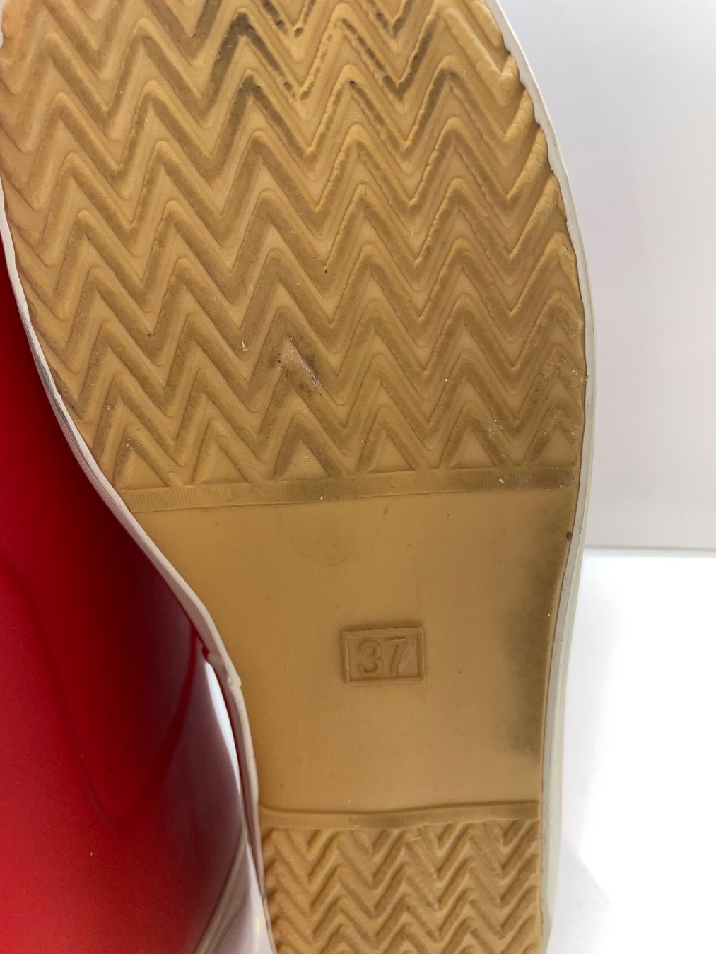 Scarpe da uomo: rote Aigle Gummistiefel Model 'MALOUINE', Grösse 37 – Usato da Wolfhausen venduto da Mawere 3