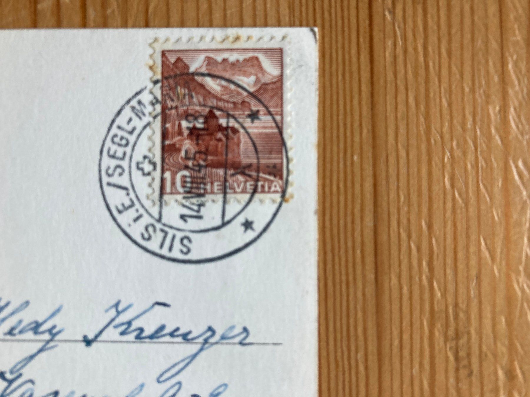 Cartoline postali: Rosegtal - AK 1945 – Usato da Oberuzwil venduto da Henri09 1