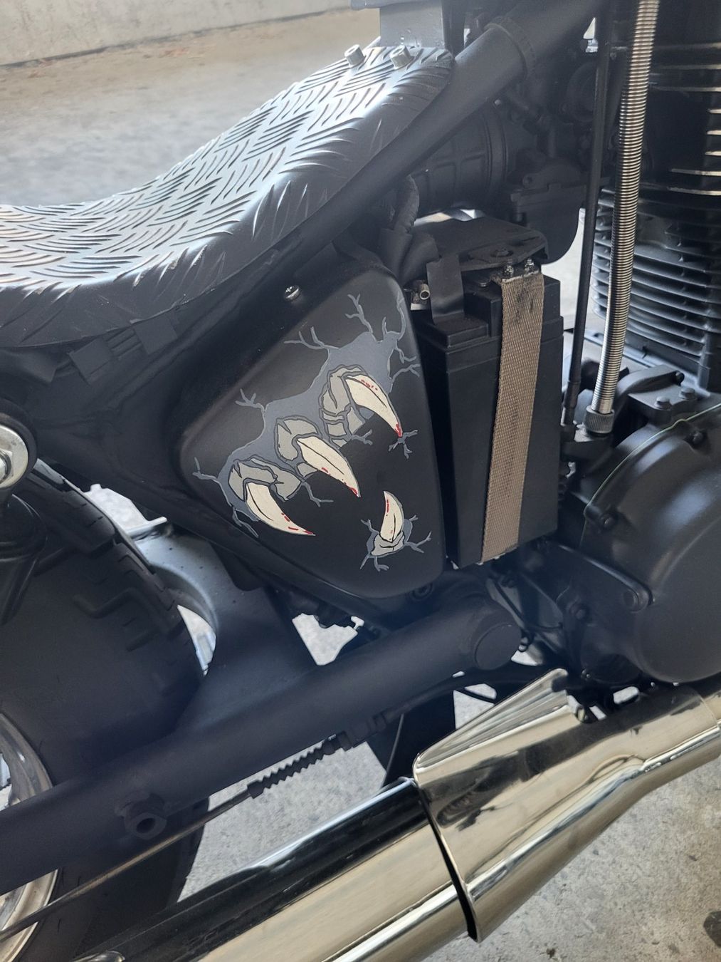 Suzuki Chopper: Suzuki LS 650 Savage Bobber Chopper Einzelstück Langgabel – Usato da Sommeri venduto da Skulljunior 6