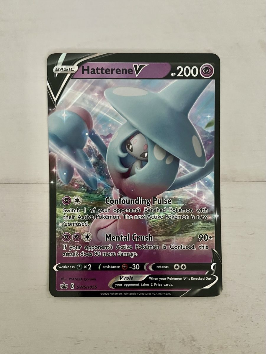 Pokémon Sammelbilder & Trading cards: Pokémon Overcided Karte Hatterene V – Neu (gemäss Beschreibung) aus Bremgarten AG von Martinzeiter