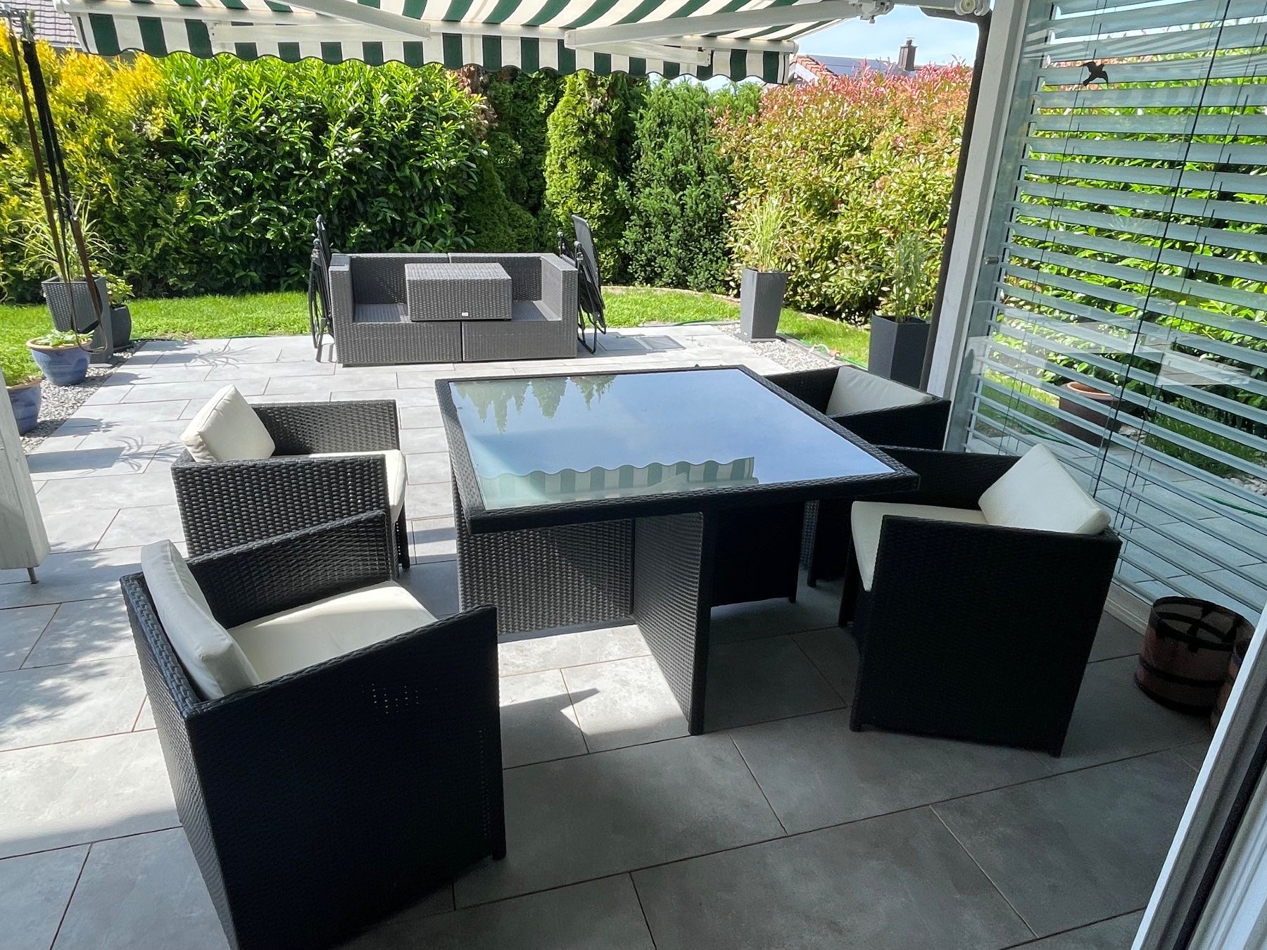 Set de table et chaises: Gartentisch-Set Polyrattan - Sommer-Angebot – D'occasion à Himmelried par waschbaerchen 1