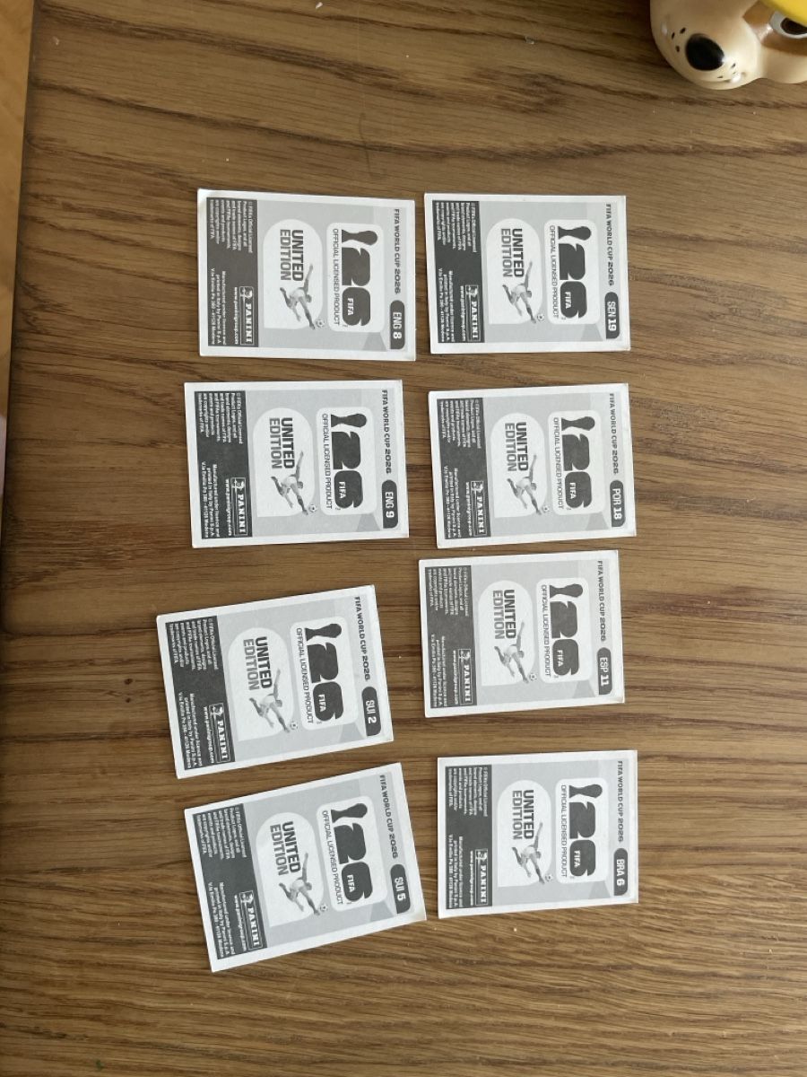 Panini Carte collezionabili: 8 Sticker WM 2026 – Nuovo (secondo la descrizione) da Winterthur venduto da vert4 1