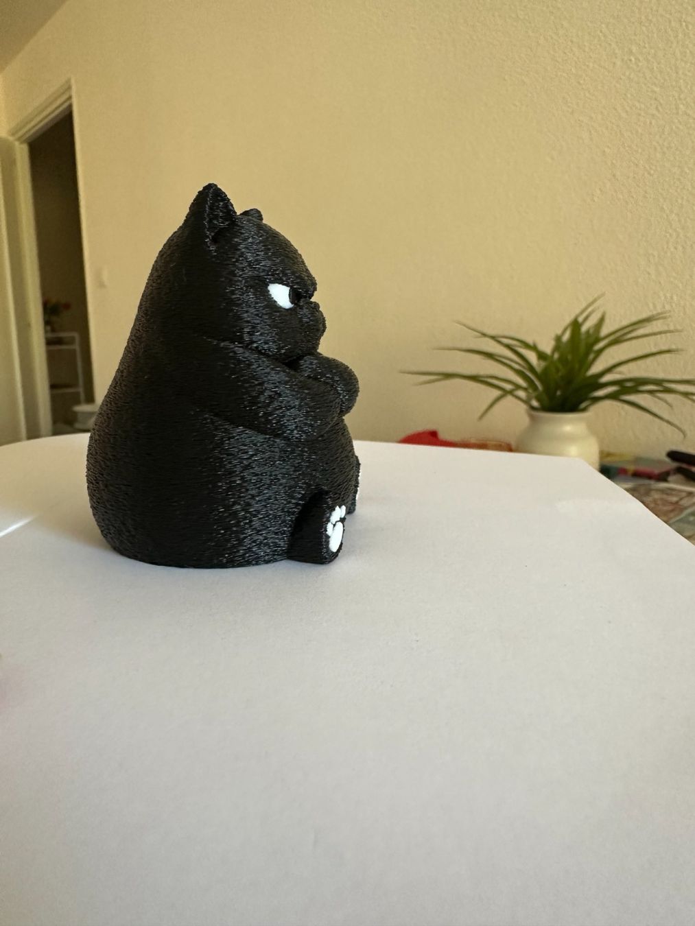 Figurines: Grumpy Black Cat 3D Print 6cmx6cm – D'occasion à Pully par sha_9mpd 1