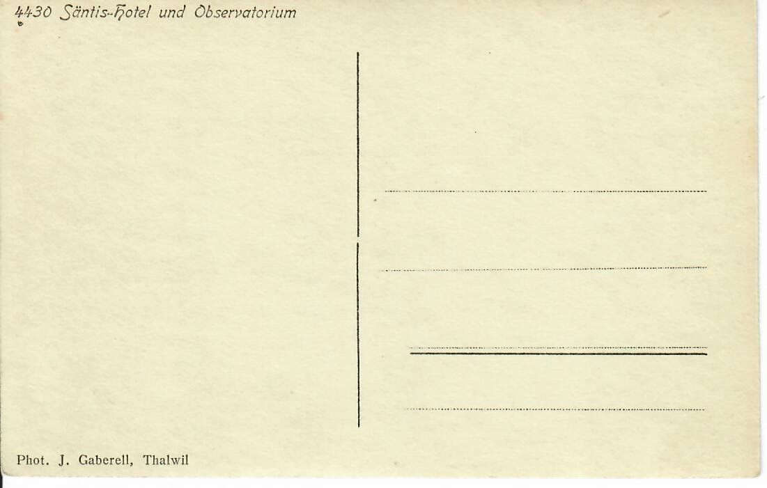 Cartoline postali: Säntis Hotel und Observatorium – Usato da Hochdorf venduto da Ziegel-16 1
