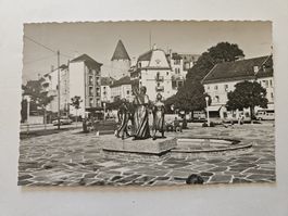 Carte postale ancienne Bulle Place Saint-Denis état neuf