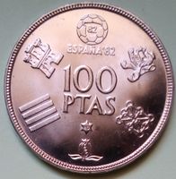 SPANIEN - ESPAÑA - 100 PESETAS 1980*80 - FUSSBALL - WM 1982
