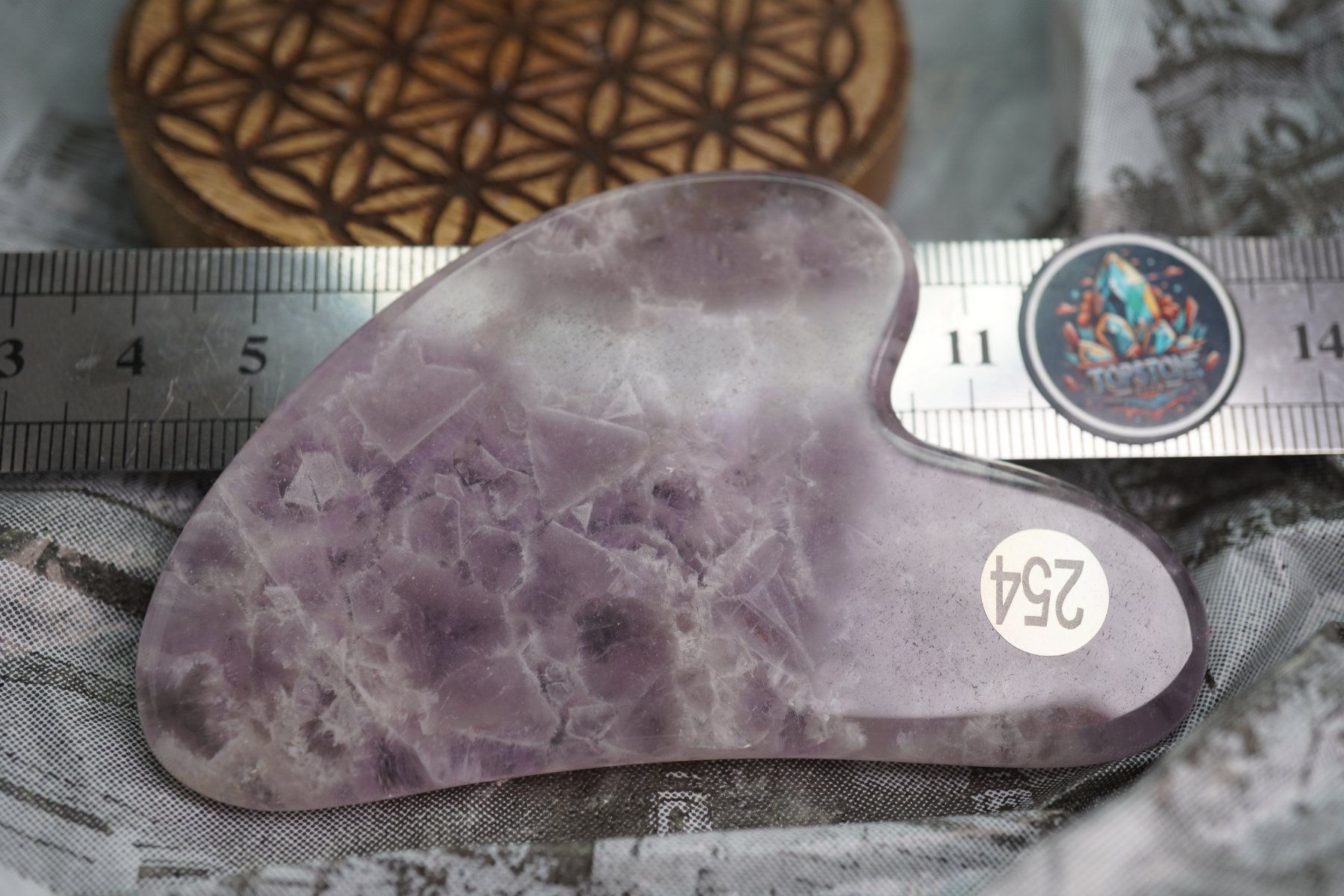 Minerali & Pietre curative: Gua Sha Massage-Stein Amethyst   ab 1.- – Nuovo e nell'imballaggio originale da Eschenbach SG venduto da topstone 3