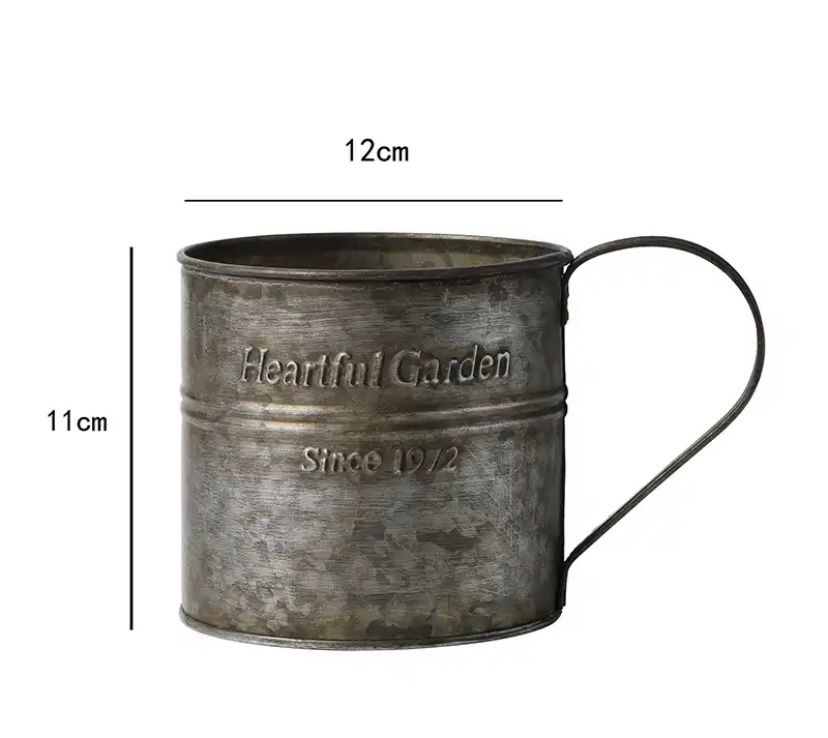 Tazze: Retro Griff Tasse 2 Pcs. Drink Schmiedeeisen Blume Eimer ec. – Nuovo e nell'imballaggio originale da Seon venduto da Aaargauer01 2