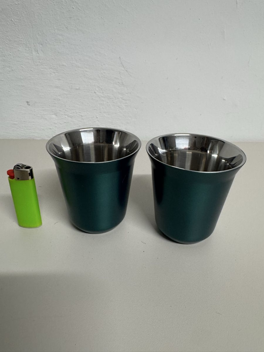 Nespresso Tassen: Nespresso isolierte PIXIE Lungotasse (ca. 160 ml) Metall – Neu (gemäss Beschreibung) aus Zürich von Nobs1