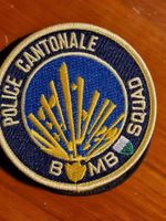 Polizei Abzeichen Badge Bomb Squad Vaud Stoff Klett