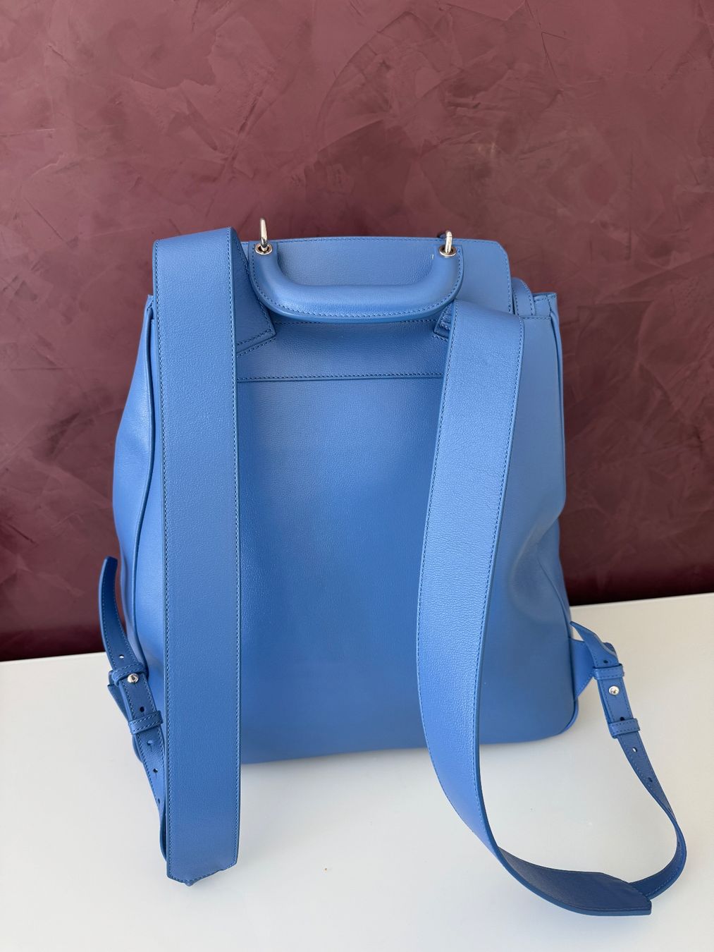Bally Zaini: Bally Rucksack /Leder Blauer das modische Accessoire – Nuovo e nell'imballaggio originale da Volketswil venduto da praxis12 1