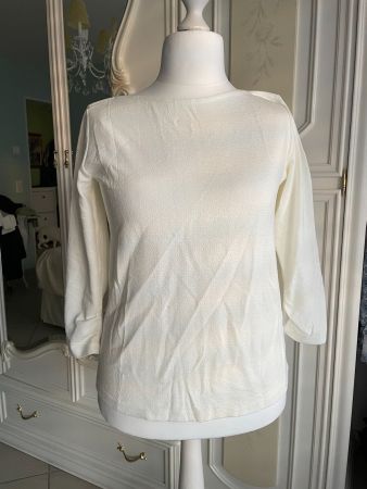 Someday Shirt mit Schiff-Ausschnitt Gr. 42 Ei-weiss