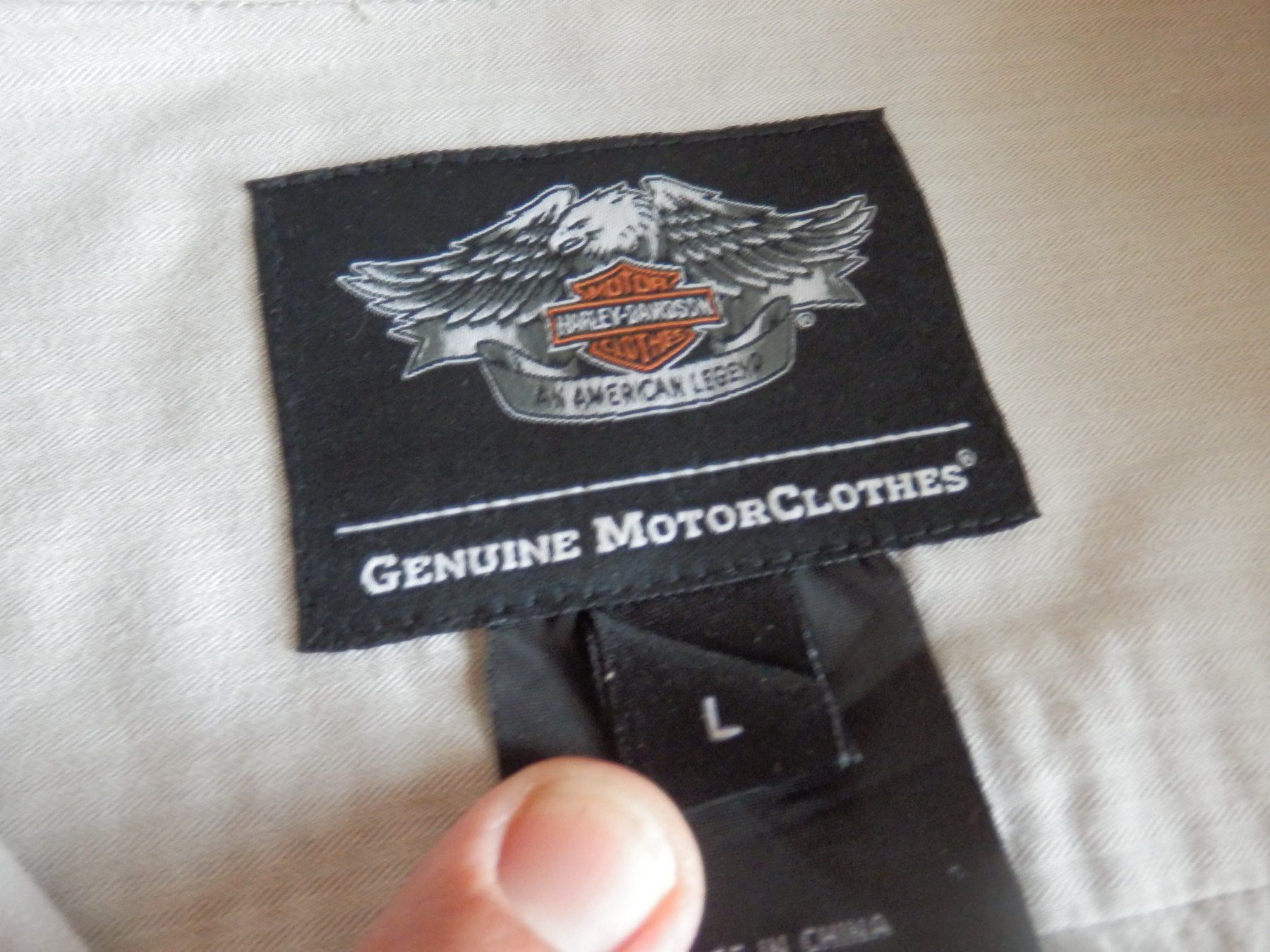 Harley-Davidson Camicie: HARLEY - DAVIDSON...Hemd kurzarm...Grösse L...beige.... – Usato da Emmenbrücke venduto da Schubi1 2