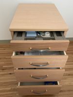 Rollcontainer Korpus Pult 4 Schubladen (davon eine schmale)