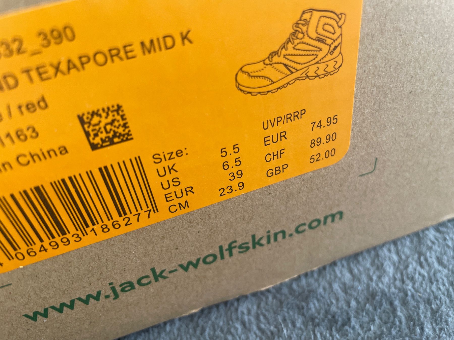 Jack Wolfskin Scarpe per ragazzi: Jack Wolfskin Wanderschuhe Outdoorschuhe – Nuovo (secondo la descrizione) da Flüelen venduto da AU10 4